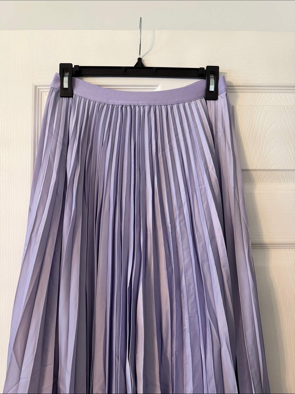 Lilysilk Pleated Lavender Midi Skirt - Women size M brand new length 30” W 26” - Picture 2 of 9